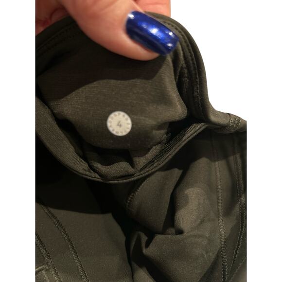 Lululemon Train Times Crop 17" Dark Olive Size 4 NEVER WORN - Picture 8 of 8